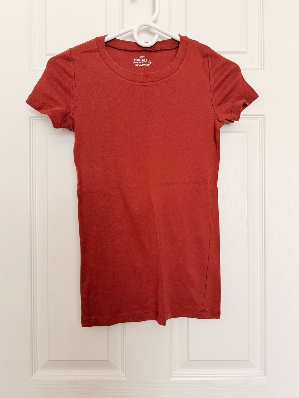 J. Crew Perfect Fit Rust Short Sleeve Crewneck Tee